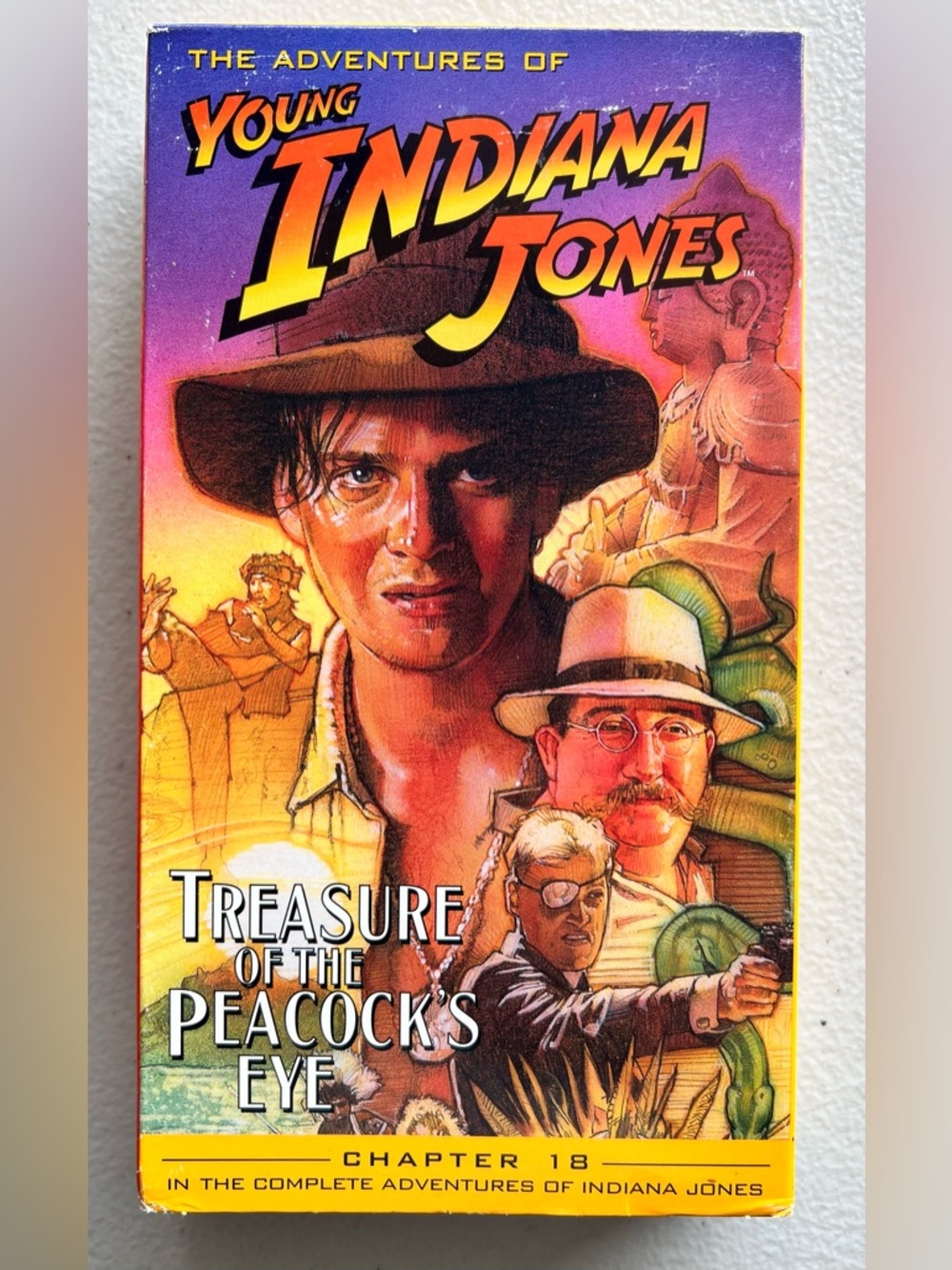 Young Indiana Jones: Treasure of the Peacock's Eye VHS Tested/Working
